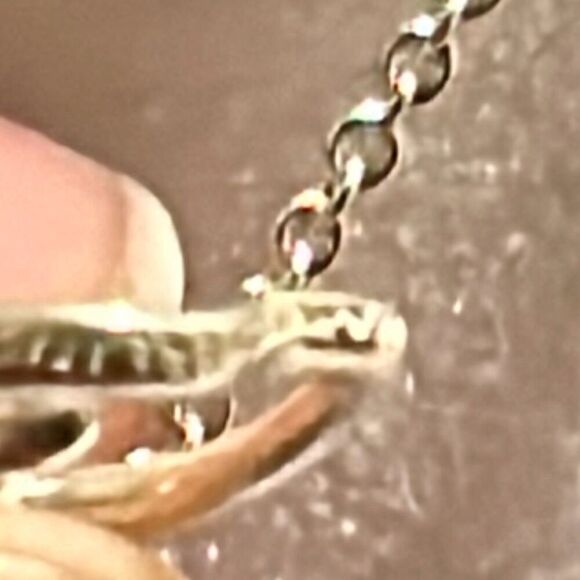 Tiffany & Co Apple Charm Pendant Necklace 16" Silver Chain Luxury Gift Teacher - Picture 10 of 10